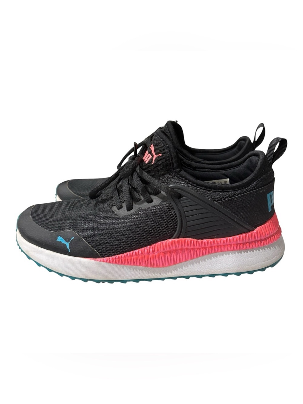 Puma Black Tenis Shoe with blue and pink